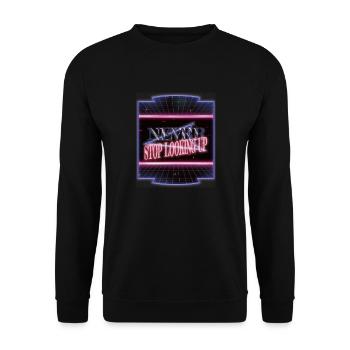 birthday gift colors astronomy gifts space travel - Unisex Pullover - Schwarz - Vorne - Alina (178cm) & Michal (187cm)