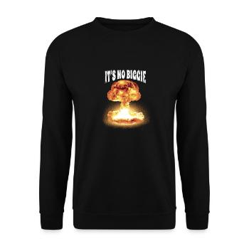 No big bang - Unisex Sweatshirt - black - Front - Alina (178cm) & Michal (187cm)