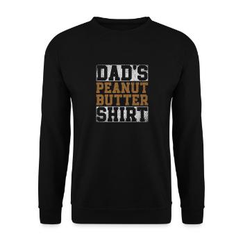 Dads Peanut Butter - Unisex Pullover - Schwarz - Vorne - Alina (178cm) & Michal (187cm)