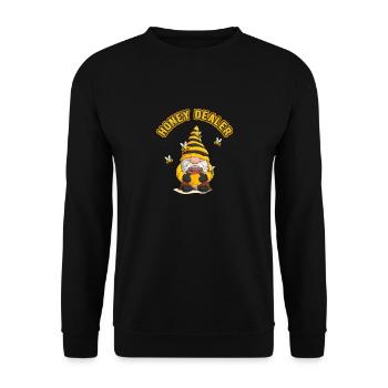 Honey Dealer Beekeeper Bees Honey Bees Beekeeping - Unisex Sweatshirt - black - Front - Alina (178cm) & Michal (187cm)