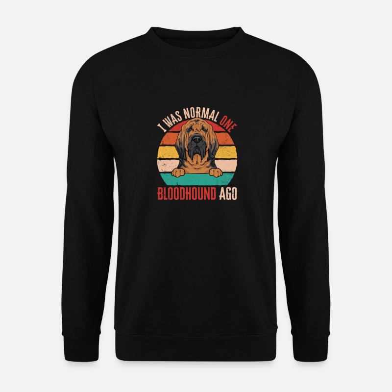 Bloodhound Hund Bluthund - Unisex Pullover - Schwarz