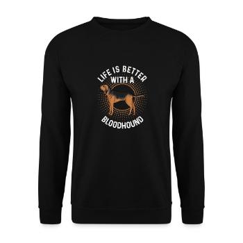 Limier Chien Limier - Sweat-shirt Unisexe - noir - Devant - Alina (178cm) & Michal (187cm)
