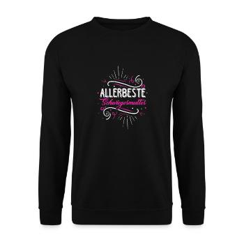 Allerbeste Schwiegermutter - Muttertag Beste Schwi - Unisex Pullover - Schwarz - Vorne - Alina (178cm) & Michal (187cm)