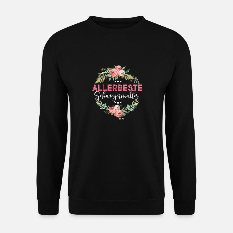 Allerbeste Schwiegermutter - Muttertag Beste Schwi - Unisex Pullover - Schwarz