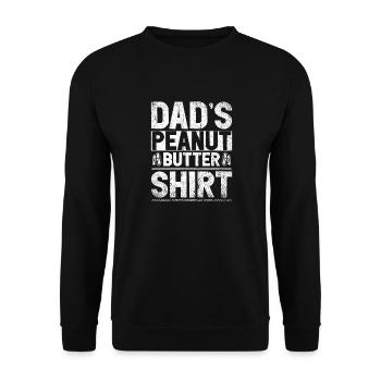 Dads Peanut Butter - Unisex Pullover - Schwarz - Vorne - Alina (178cm) & Michal (187cm)