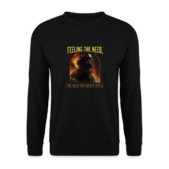 Feeling The Need The Need For Water Speed - Unisex Sweatshirt - black - Front - Alina (178cm) & Michal (187cm)