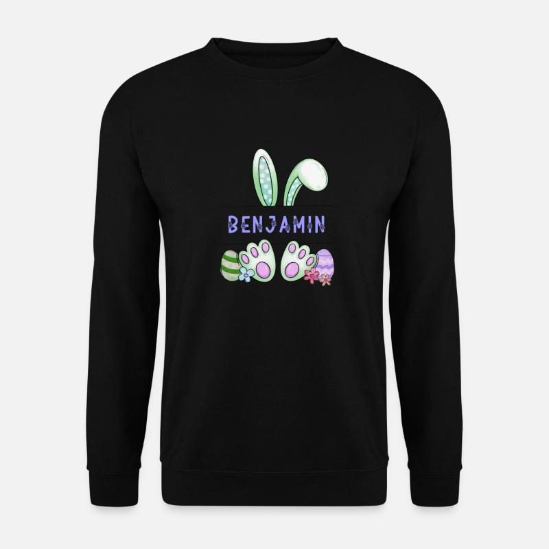 Easter Bunny, rabbit, cute - Benjamin - Unisex Sweatshirt - black