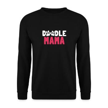 Women Doodle Mama Labradoodle Goldendoodle - Unisex Sweatshirt - black - Front - Alina (178cm) & Michal (187cm)