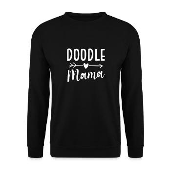 Doodle Mama Labradoodle Femme Goldendoodle - Sweat-shirt Unisexe - noir - Devant - Alina (178cm) & Michal (187cm)