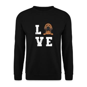 Limier Chien Limier - Sweat-shirt Unisexe - noir - Devant - Alina (178cm) & Michal (187cm)