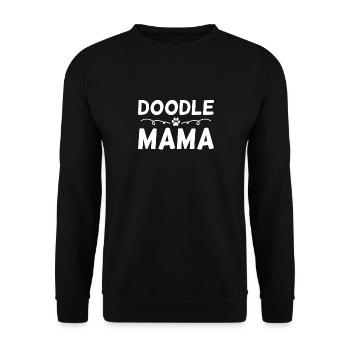 Women Doodle Mama Labradoodle Goldendoodle - Unisex Sweatshirt - black - Front - Alina (178cm) & Michal (187cm)