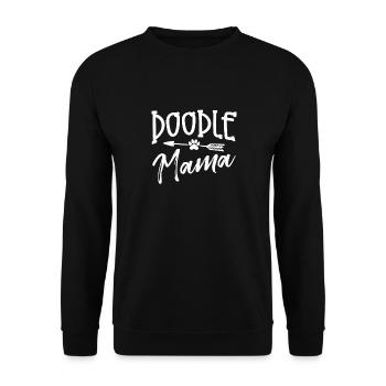 Women Doodle Mama Labradoodle Goldendoodle - Unisex Sweatshirt - black - Front - Alina (178cm) & Michal (187cm)
