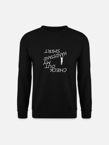 Check Out Handstand Shirt Fitness Sport Gym - Unisex Pullover - Schwarz