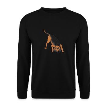Limier Chien Limier - Sweat-shirt Unisexe - noir - Devant - Alina (178cm) & Michal (187cm)
