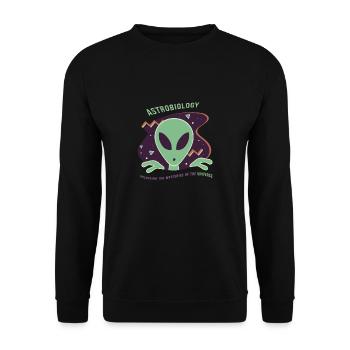 Astrobiology: unlocking the mysteries - gifts - Unisex Sweatshirt - black - Front - Alina (178cm) & Michal (187cm)