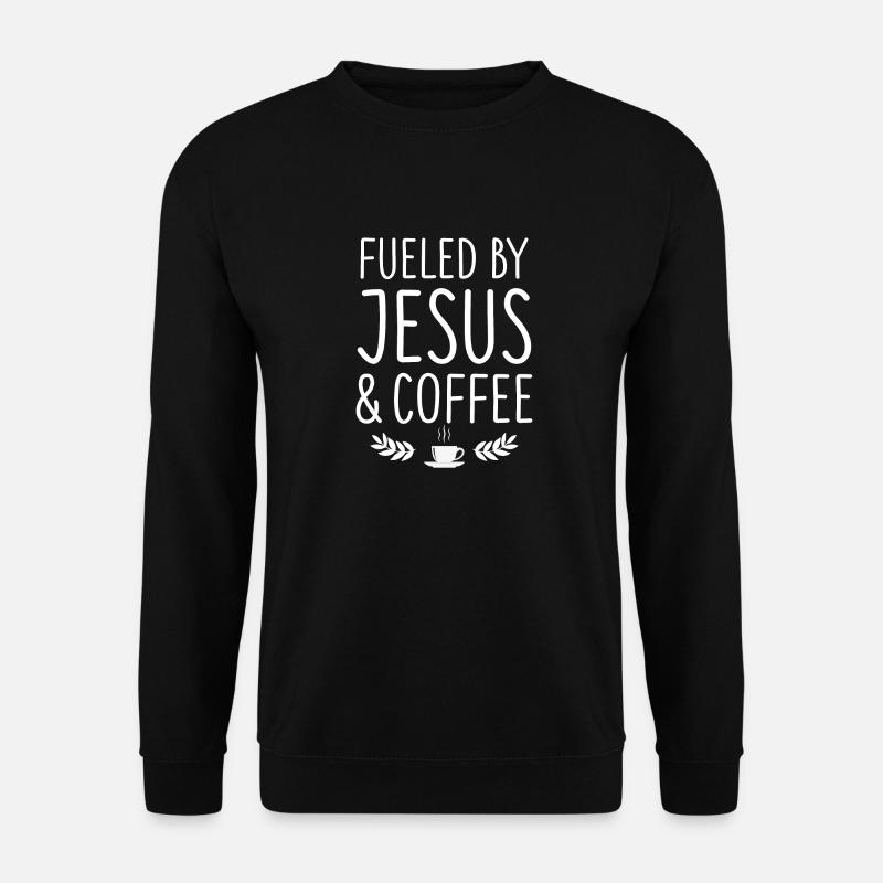 Jesus And Coffee - Unisex Sweatshirt - black