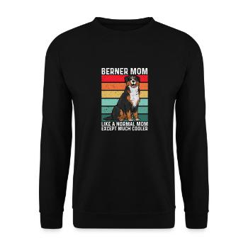 Berner Sennenhund - Unisex Pullover - Schwarz - Vorne - Alina (178cm) & Michal (187cm)