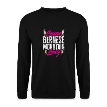 Berner Sennenhund - Unisex Pullover - Schwarz - Vorne - Alina (178cm) & Michal (187cm)
