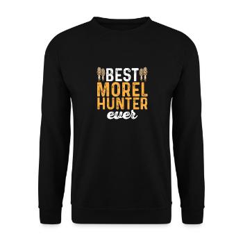Chasse aux champignons, champignons, morilles, cueillette de champignons, cueillette de champignons - Sweat-shirt Unisexe - noir - Devant - Alina (178cm) & Michal (187cm)