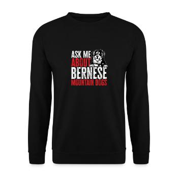 Bouvier bernois - Sweat-shirt Unisexe - noir - Devant - Alina (178cm) & Michal (187cm)