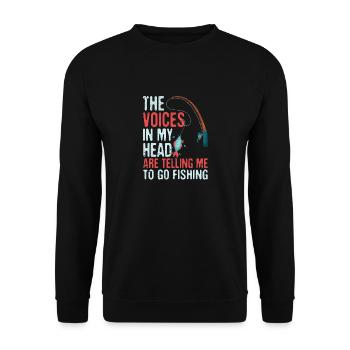 Les voix dans ma tête me disent que je - Sweat-shirt Unisexe - noir - Devant - Alina (178cm) & Michal (187cm)
