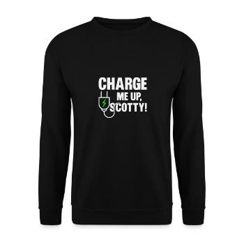 Véhicule électrique - Sweat-shirt Unisexe - noir - Devant - Alina (178cm) & Michal (187cm)