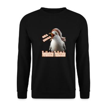 OHA North German panic attack Frisian North Sea - Unisex Sweatshirt - black - Front - Alina (178cm) & Michal (187cm)