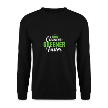 Des véhicules électriques plus propres, plus écologiques et plus rapides - Sweat-shirt Unisexe - noir - Devant - Alina (178cm) & Michal (187cm)