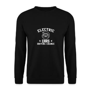 Véhicule électrique Les voitures électriques comme moteur de changement - Sweat-shirt Unisexe - noir - Devant - Alina (178cm) & Michal (187cm)