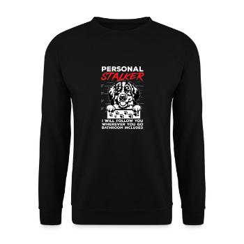 Berner Sennenhund - Unisex Pullover - Schwarz - Vorne - Alina (178cm) & Michal (187cm)