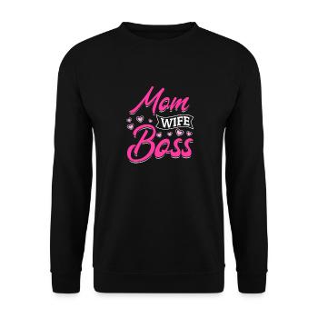Pour la meilleure maman du monde ! Pour la fête des mères - Sweat-shirt Unisexe - noir - Devant - Alina (178cm) & Michal (187cm)