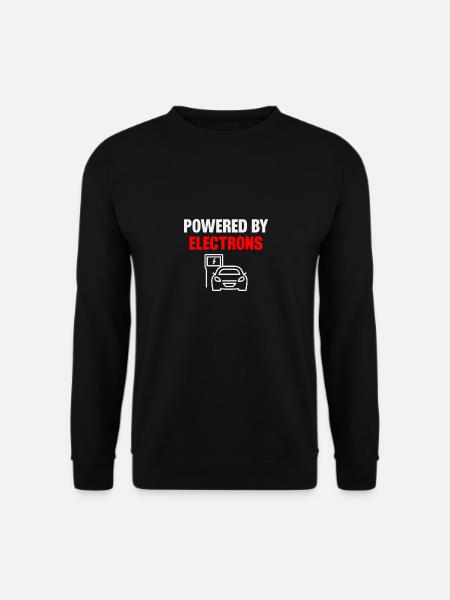 Electric vehicle Electric car with electron drive - Unisex Sweatshirt - black