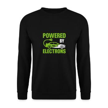 Véhicule électrique Voiture électrique à propulsion électrique - Sweat-shirt Unisexe - noir - Devant - Alina (178cm) & Michal (187cm)