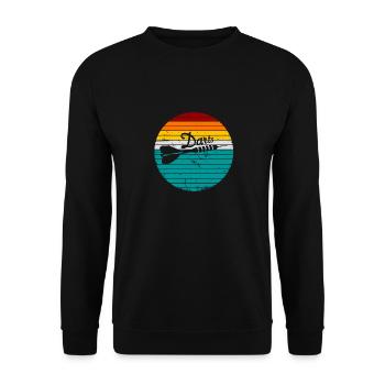 Darts Retro / Design pour les joueurs de fléchettes - Sweat-shirt Unisexe - noir - Devant - Alina (178cm) & Michal (187cm)