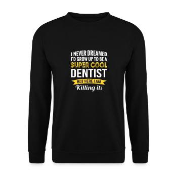 Cadeaux de dentiste drôles - Sweat-shirt Unisexe - noir - Devant - Alina (178cm) & Michal (187cm)