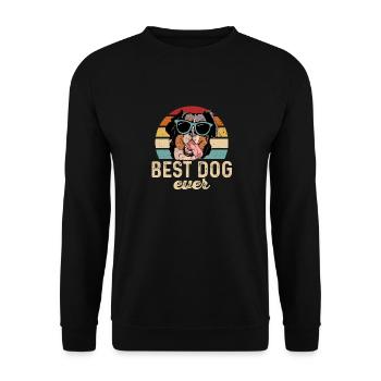 Berner Sennenhund - Unisex Pullover - Schwarz - Vorne - Alina (178cm) & Michal (187cm)