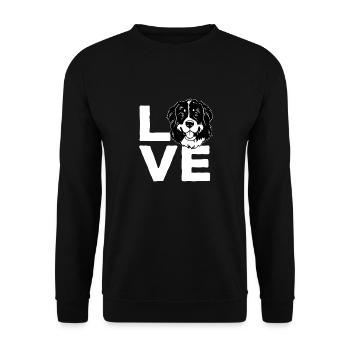 Bernese Mountain Dog - Unisex Sweatshirt - black - Front - Alina (178cm) & Michal (187cm)