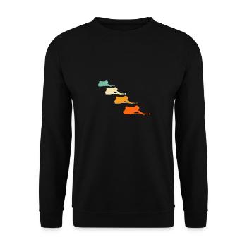 Vintage Snooker Quotes Pool Billiards Snooker - Unisex Sweatshirt - black - Front - Alina (178cm) & Michal (187cm)