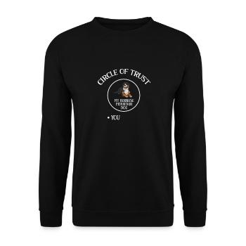 Berner Sennenhund - Unisex Pullover - Schwarz - Vorne - Alina (178cm) & Michal (187cm)