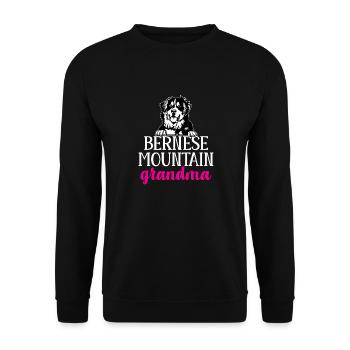 Bernese Mountain Dog - Unisex Sweatshirt - black - Front - Alina (178cm) & Michal (187cm)