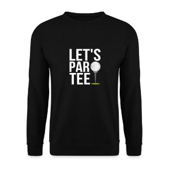 Let’s Par Tee Golfing Golf - Sweat-shirt Unisexe - noir - Devant - Alina (178cm) & Michal (187cm)