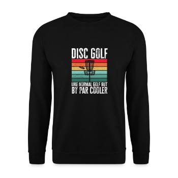 Discgolf Disc Golf Frisbee - Unisex Pullover - Schwarz - Vorne - Alina (178cm) & Michal (187cm)