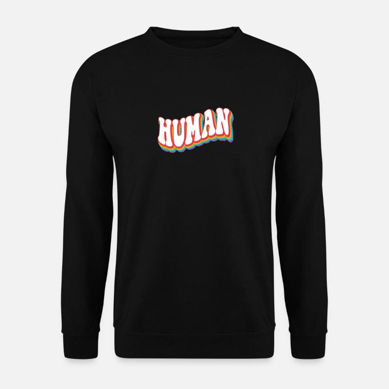Human - Pride Rainbow LGBTQ+ - Unisex Sweatshirt - black