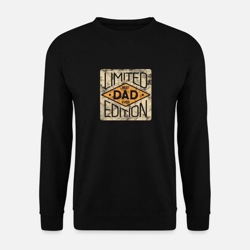 Bester Papa Best Dad Ever Limited Edition Vater - Unisex Pullover - Schwarz