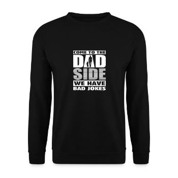 Papa Zitat Männer Papa Geburtstag Vatertag Papa - Unisex Pullover - Schwarz - Vorne - Alina (178cm) & Michal (187cm)