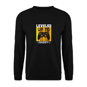Papa Zitat Männer Papa Geburtstag Vatertag Papa - Unisex Pullover - Schwarz - Vorne - Alina (178cm) & Michal (187cm)