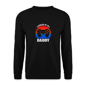 Papa Zitat Männer Papa Geburtstag Vatertag Papa - Unisex Pullover - Schwarz - Vorne - Alina (178cm) & Michal (187cm)