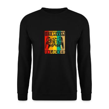Papa Zitat Männer Papa Geburtstag Vatertag Papa - Unisex Pullover - Schwarz - Vorne - Alina (178cm) & Michal (187cm)