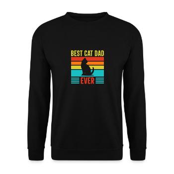 Papa Zitat Männer Papa Geburtstag Vatertag Papa - Unisex Pullover - Schwarz - Vorne - Alina (178cm) & Michal (187cm)