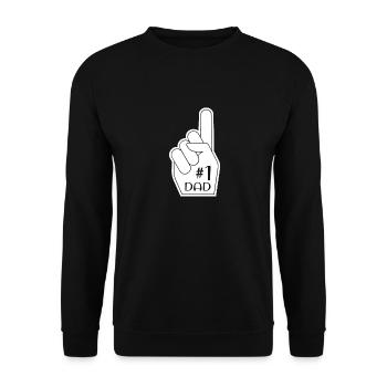 Papa Zitat Männer Papa Geburtstag Vatertag Papa - Unisex Pullover - Schwarz - Vorne - Alina (178cm) & Michal (187cm)